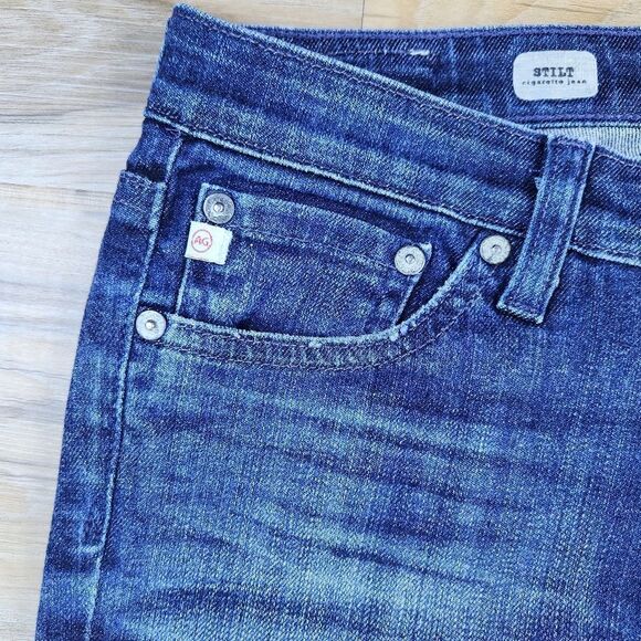 🔹️Adriano Goldschmied Blue Stilt Cigarette Jeans Size 4/27 Regular - Picture 10 of 13